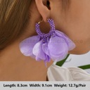 Фиолетовая коллекция, модная подвеска с кристаллами