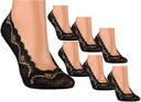 Ponožky Dámske Nízke Členkové Ponožky Balerínky s ABS Čipka MORAJ 7 PAR 38-41