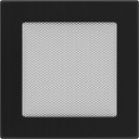 РЕШЕТКА ВЕНТИЛЯЦИОННАЯ КАМИНА 17X17, ЧЕРНАЯ