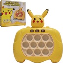 KONSOLA POP IT PIKACHU POKEMON GRA ELEKTRONICZNA ANTYSTRESOWA 80 POZIOMÓW