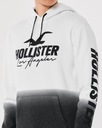 bluza Abercrombie Hollister XL kangurek ombre biała czarna Materiał dominujący bawełna