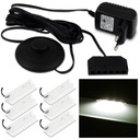 НАБОР ИЗ 6 СВЕТОДИОДНЫХ ЗАЖИМОВ ДЛЯ СТЕКЛЯННОЙ ПОЛКИ B. НЕЙТРАЛЬНЫЙ