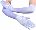 Rękawiczki satynowe długie Wieczorowe elastyczne Płeć kobieta