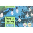 ГИРЛАНДЫ СВЕТОДИОДНЫЕ ЛАМПЫ БОЛЬШИЕ 5,5м 10ШАРИКОВ ОСВЕЩЕНИЕ ДЛЯ ДОМАШНЕГО САДА НА ТЕРРАСЕ