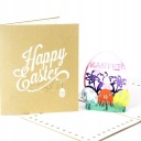 ПАСХАЛЬНАЯ РОЖДЕСТВЕНСКАЯ ОТКРЫТКА 3D ПАСХАЛЬНЫЙ ЗАЯЧИК