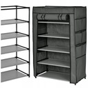 МАТЕРИАЛ ШКАФ ДЛЯ ОБУВИ, СКЛАДНОЙ КНИЖНЫЙ ШКАФ, СТОЙКА С ПОЛКАМИ, АНТРАЦИТ