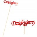 TOPER DEKORACJA TORT KWIATÓW DONICZKI DZIĘKUJEMY k