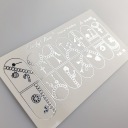 НАКЛЕЙКИ ДЛЯ НОГТЕЙ LUCKY ROSE FOIL SILVER - 10