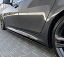 НАКЛАДКИ ПОРОГІВ НАКЛАДКИ ПОРОГУ БІЧНІ BMW E60 E61 5 М ПАКЕТ ЧОРНИЙ БЛИСК  фото 8