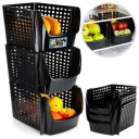 3x ZÖLDSÉG-GYÜMÖLCS tároló doboz emeletes