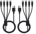 Кабель Micro USB/USB C/Lightning/Lightning 4 в 1