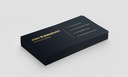 Wizytówki czarne złote mat 350g projekt 1000 sztuk Rodzaj wizytówki dwustronne