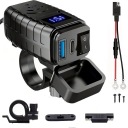 CHARGER MOTORCYCLE USB QC 3.0 FAST CHARGING SCOOTER QUAD USB-C  photo 13