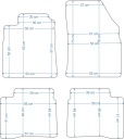 HYUNDAI SONATA 99-05R КИЛИМКИ ВЕЛЮРОВІ ЧОРНІ LUX + БЕЖЕВА ШКІРА  (16777925744) фото min 8