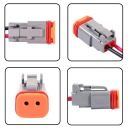 З'ЄДНАННЯ DT 2 ПІН ZLAZKA ВОДОВІДШТОВХУЮЧА IP68 Z ПРОВОДАМИ 5PCS  (18149010488) фото min 7