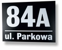 Табличка АДРЕС Табличка ЧЕРНАЯ БОЛЬШАЯ Номер дома