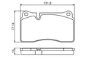 PADS BRAKE FRONT BOSCH FOR AUDI A3 RS3 