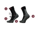 5 носков Polish BLACK TREKKING, вентилируемые, усиленные, спортивные, размер 39-42