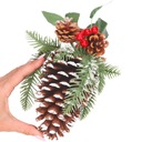 МЕГА БОЛЬШАЯ НАТУРАЛЬНАЯ СОСНОВАЯ ШИШКА ДЕКОР ИЗ НАСТОЯЩЕЙ ЕЛИ ХОКСКАУН 24см