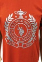 U.S. POLO ASSN bavlnené červené tričko logo S Veľkosť S