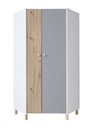 Szafa młodzieżowa system ARO 2 biały artisan szary