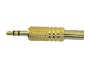 Mini Plug Small Jack 3,5 STEREO золотой для кабеля (2541