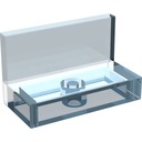 LEGO Panel Fali Pad 1x2 4865 Trans-Light Blue Sorozat univerzális