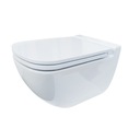 ПОДВЕСНОЙ УНИТАЗ CASPIA С МЕДЛЕННО ЗАКРЫВАЮЩИМСЯ СИДЕНЬЕМ SLIM БЕЛЫЙ