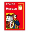 Карточки Modiano 4 Jumbo, 100 % пластик, красный цвет