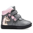 Утепленные ботинки на липучке, с легким блеском Wojtyłko