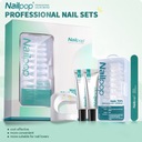 Nailpop Типсы и набор для ногтей с клеевым гелем Fast Nail