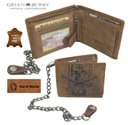 МУЖСКОЙ КОЖАНЫЙ КОШЕЛЕК НА ЦЕПИ 1796-SK-25 GREENBURRY