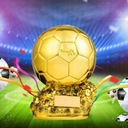 Europejska piłka nożna złota piłka trofeum pamiątk 15cm Kod producenta dingqiao22315