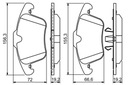 ZAPATAS DE FRENAPARA PARTE DELANTERA BOSCH PARA JAGUAR XJ 2.7 