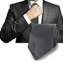 Элегантный классический мужской галстук графитового цвета.