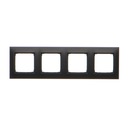 SIMON 54 QUAD FRAME 4x МАТОВЫЙ ЧЕРНЫЙ DR4/49