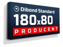 Рекламный светодиодный короб Dibond STANDARD 180х80см