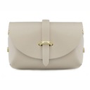 TOREBKA skórzana listonoszka damska mini BEŻOWA