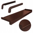 ВНЕШНЕЕ КОРИЧНЕВОЕ СТАЛЬНОЕ ОКНО 25СМ, ИЗГОТОВЛЕНО НА ЗАМЕР + СВОБОДНЫЕ СТОРОНЫ