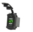 USB 4.2A автомобильное зарядное устройство с зеленым вольтметром