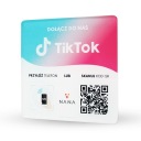 Табличка с NFC и QR-кодом для социальной сети печать различными узорами