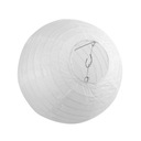 Бумажный шар-фонарик 40см белый для свадебных украшений