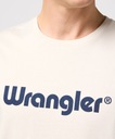 T-shirt Wrangler LOGO TEE 112350523 White L Dekolt okrągły
