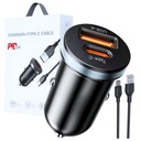 АВТОМОБИЛЬНОЕ ЗАРЯДНОЕ УСТРОЙСТВО USB-C QC 3.0 PD 30 Вт ДЛЯ МОЩНОЙ ЗАЖИГАЛКИ
