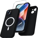 СИЛИКОНОВЫЙ ЧЕХОЛ + СТЕКЛО для IPHONE 13 14 MAGSAFE