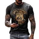 MĘSKA KOSZULKA T-SHIRT WZÓR ROUTE 66 5XL