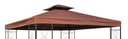 ПОКРЫТИЕ КРЫШИ КРЫША 3х3 ПАВИЛЬОН КАПУЧИНО, ПРОРЕЗИНЕННАЯ