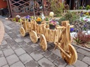 Rower z wozem z drewna Wysokość produktu 40 cm