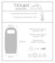 ТУРИСТИЧЕСКИЙ СПАЛЬНЫЙ МЕШОК ТЕПЛЫЙ КАПЮШОН СУМКА 2в1