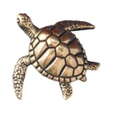 Mosadzná mini socha morskej korytnačky Tea Pet Miniatúrne Rozkošné Kung Fu Tea Pet Značka Senernable